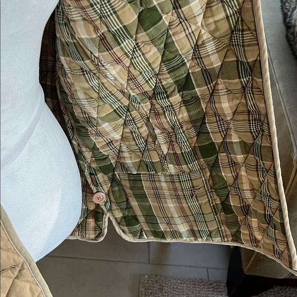 L.L.Bean Barn Quilted Jacket Tan Brown XL - Picture 4 of 6